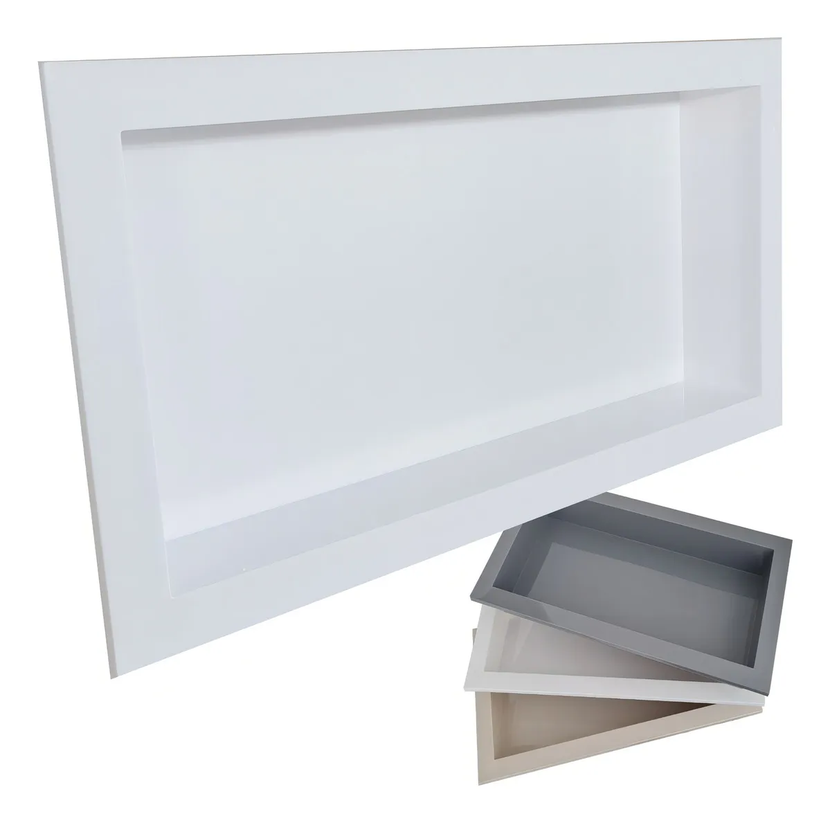 Nicho de Embutir 30x60cm Branco para Banheiro e Cozinha em Parede