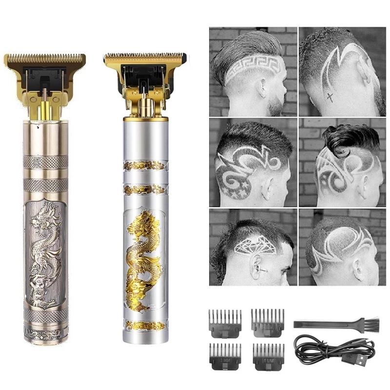 Máquina de Cortar Cabelo Elétrica Sem Fio Recarregável USB Bivolt Profissional