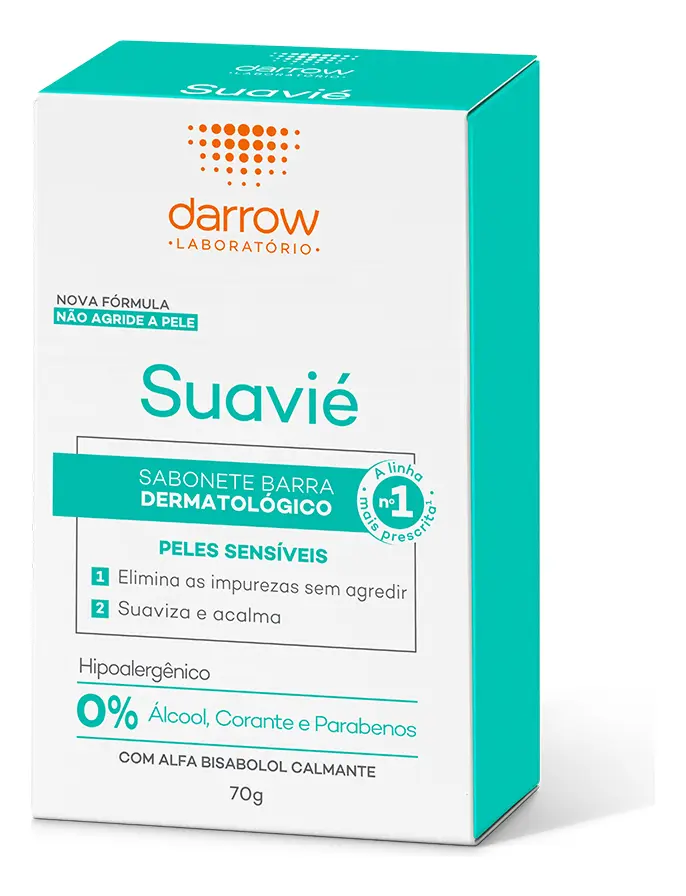 Sabonete em Barra Suavié 70g para o Corpo – Limpeza Suave para Pele Sensível