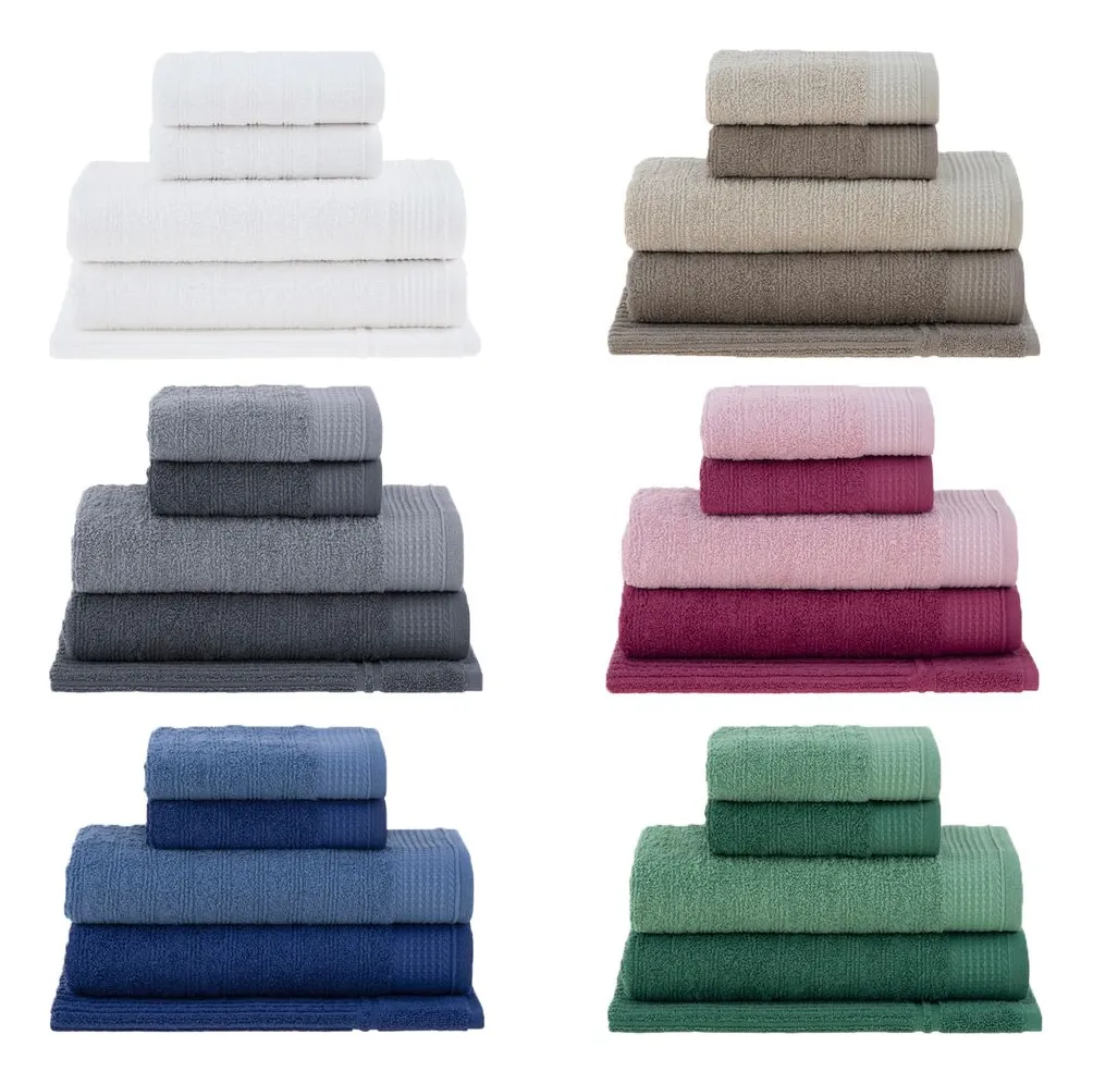 Jogo de Toalhas Buddemeyer Brisa Banho 5 Peças Algodão Macio e Alta Qualidade