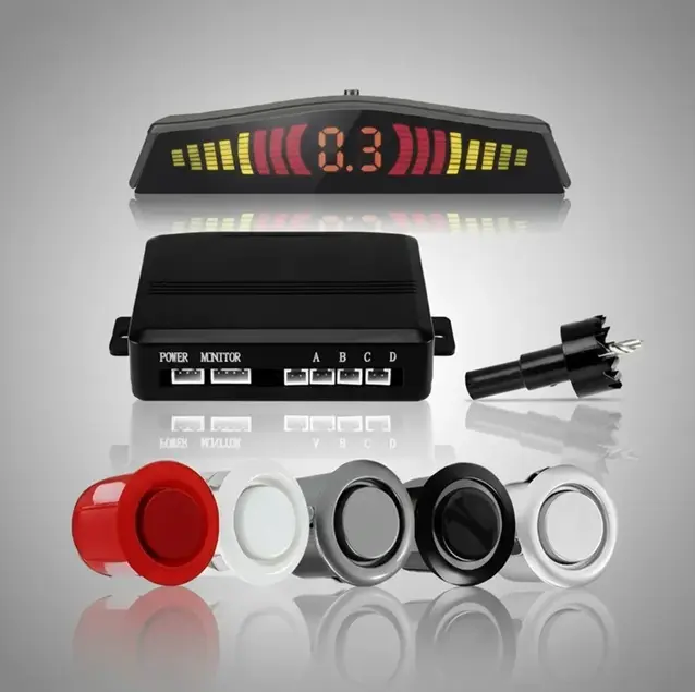 Sensor de Estacionamento Automotivo Universal com Display e Alerta Sonoro